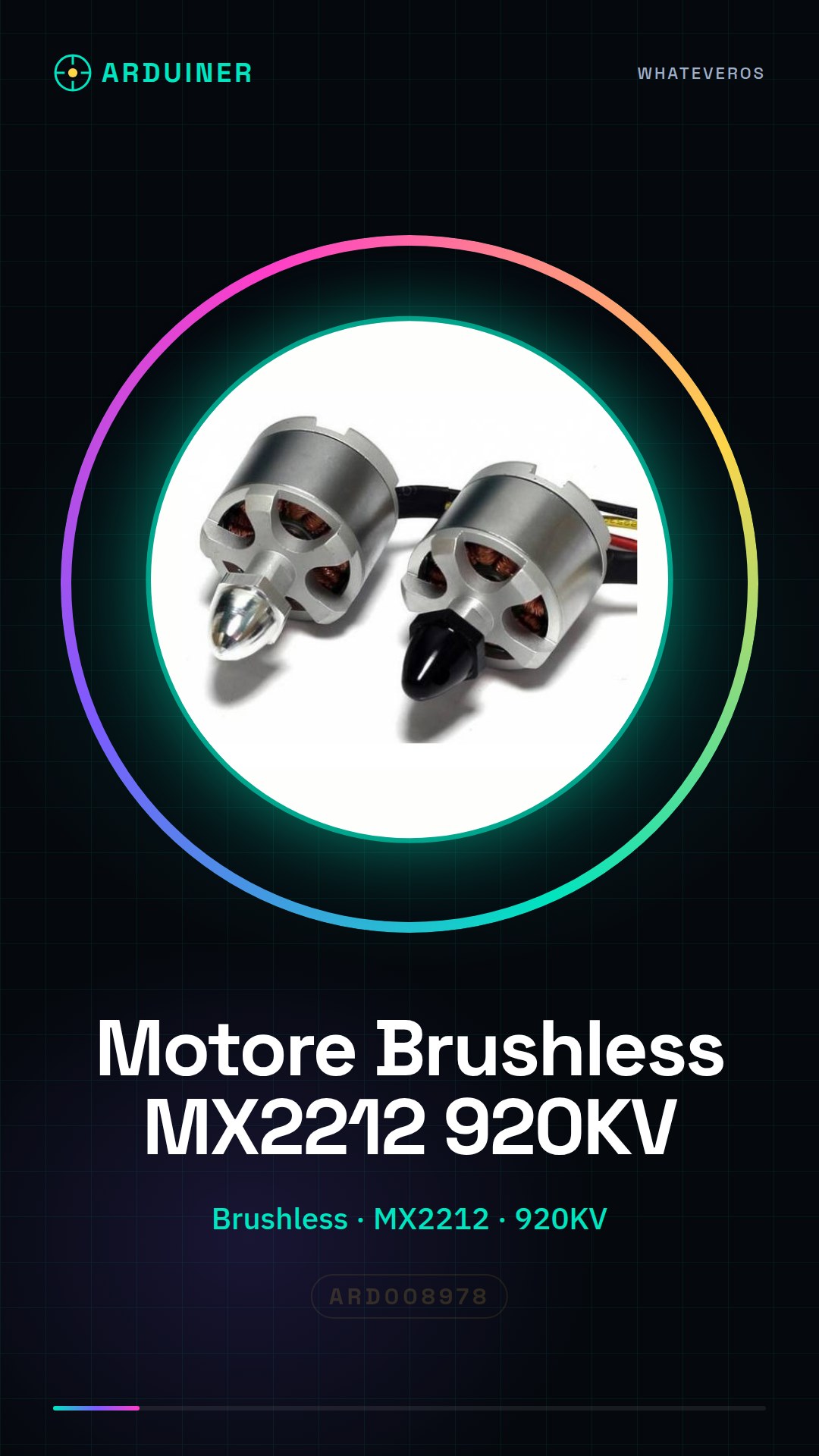 Moteur brushless MX2212 920KV CW pour F450 F550