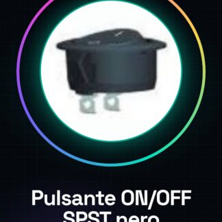 2 Pezzi SPST NERO PULSANTE ON/OFF Interruttore a Bilanciere Rotondo 3A 250v 20mm
