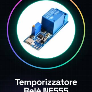 Modulo Temporizzatore Relè NE555 Micro USB 5V-30V con trigger timer 0-24 secondi regolabile relay delay