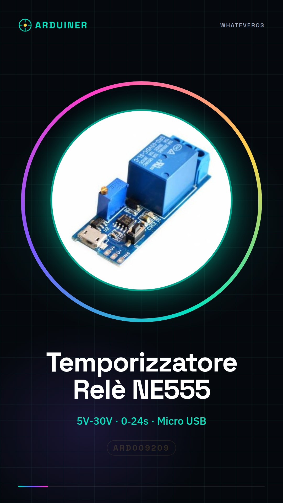 Module Temporisateur Relais NE555 Micro USB 5V-30V avec déclencheur timer 0-24 secondes réglable