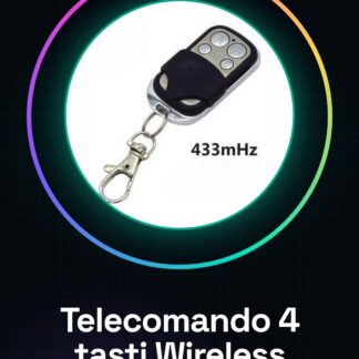 Telecomando 4 tasti Wireless 433Mhz
