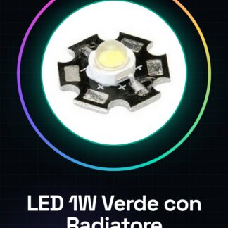 1W grünes LED mit Aluminiumwärmeableiter