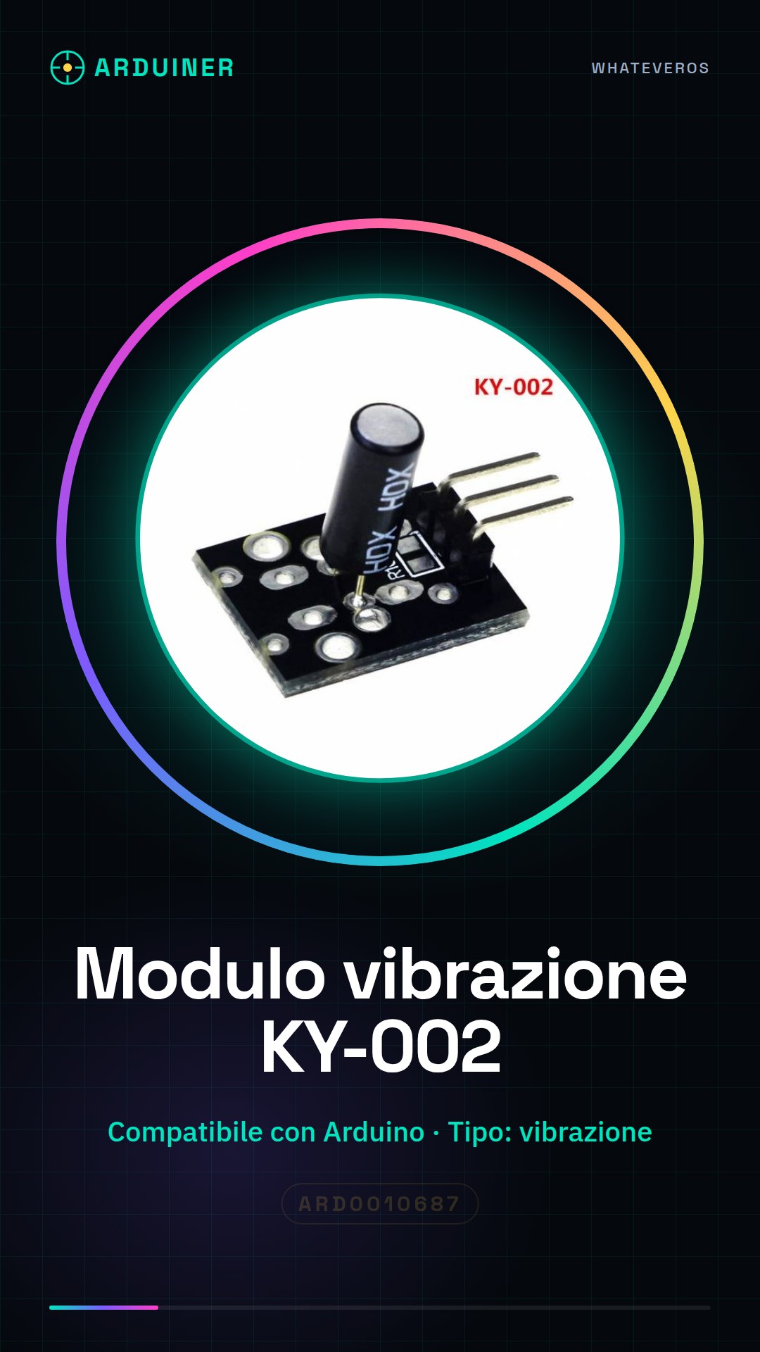 Module de détection de vibration KY-002 compatible avec Arduino