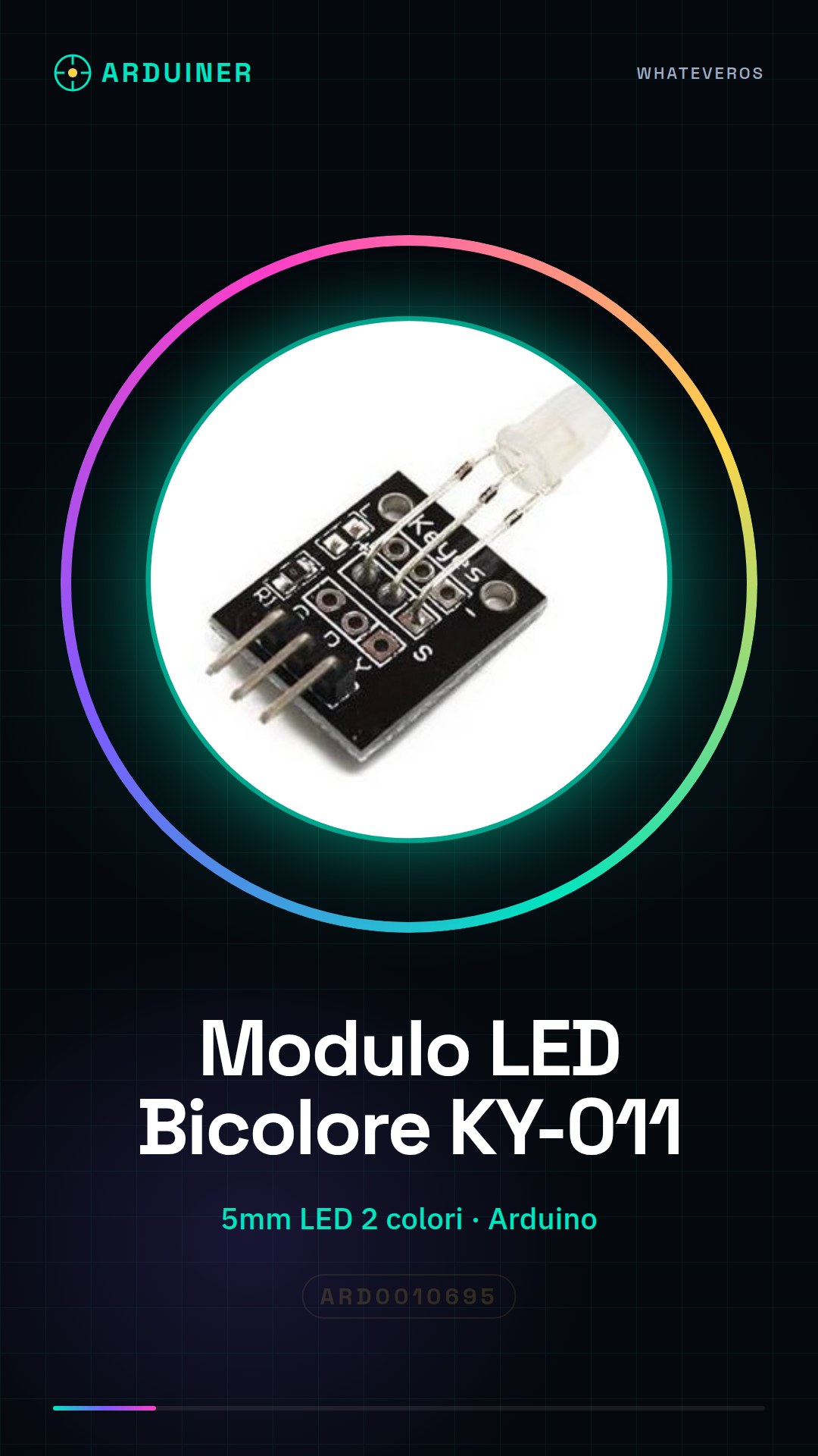 Bicolor LED-Modul 2 Farben 5mm LED-Sensormodul KY-011 für Arduino