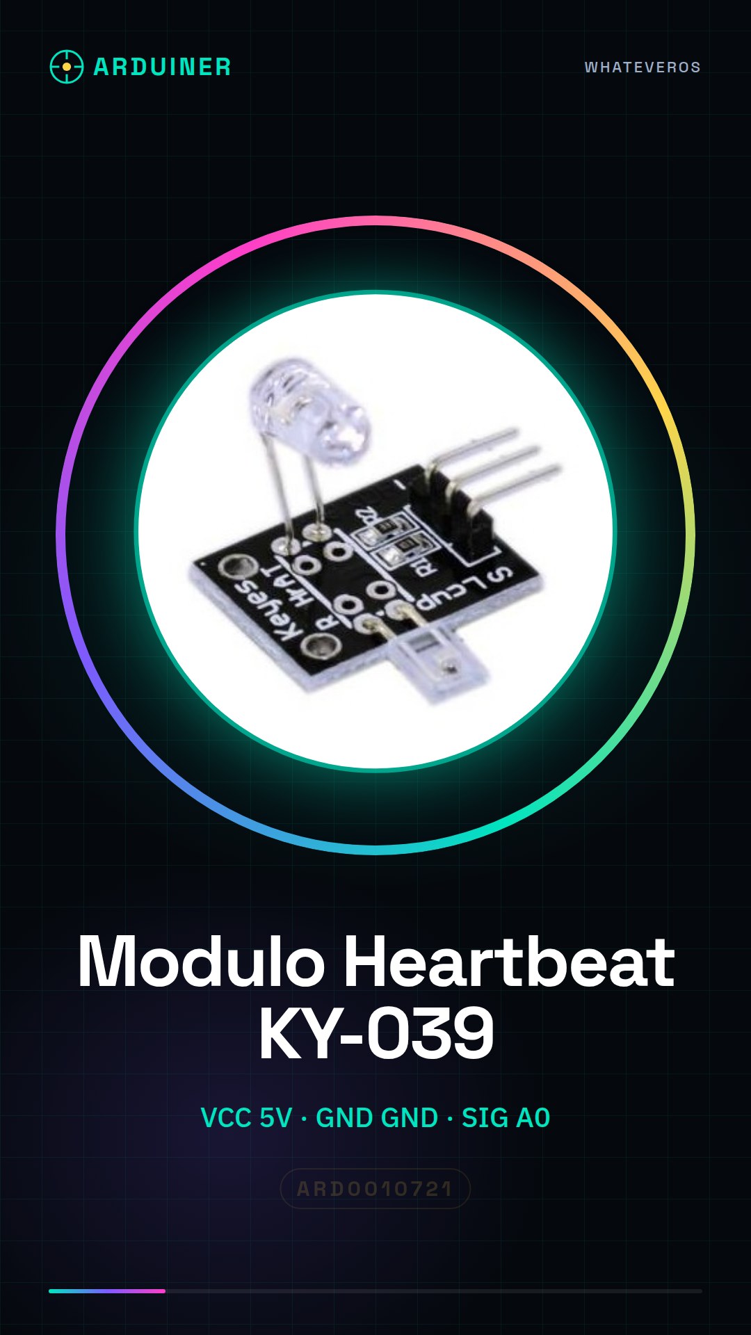 Module détecteur de battement cardiaque KY-039