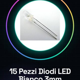 15 Diodos LED Blanc 3mm F3