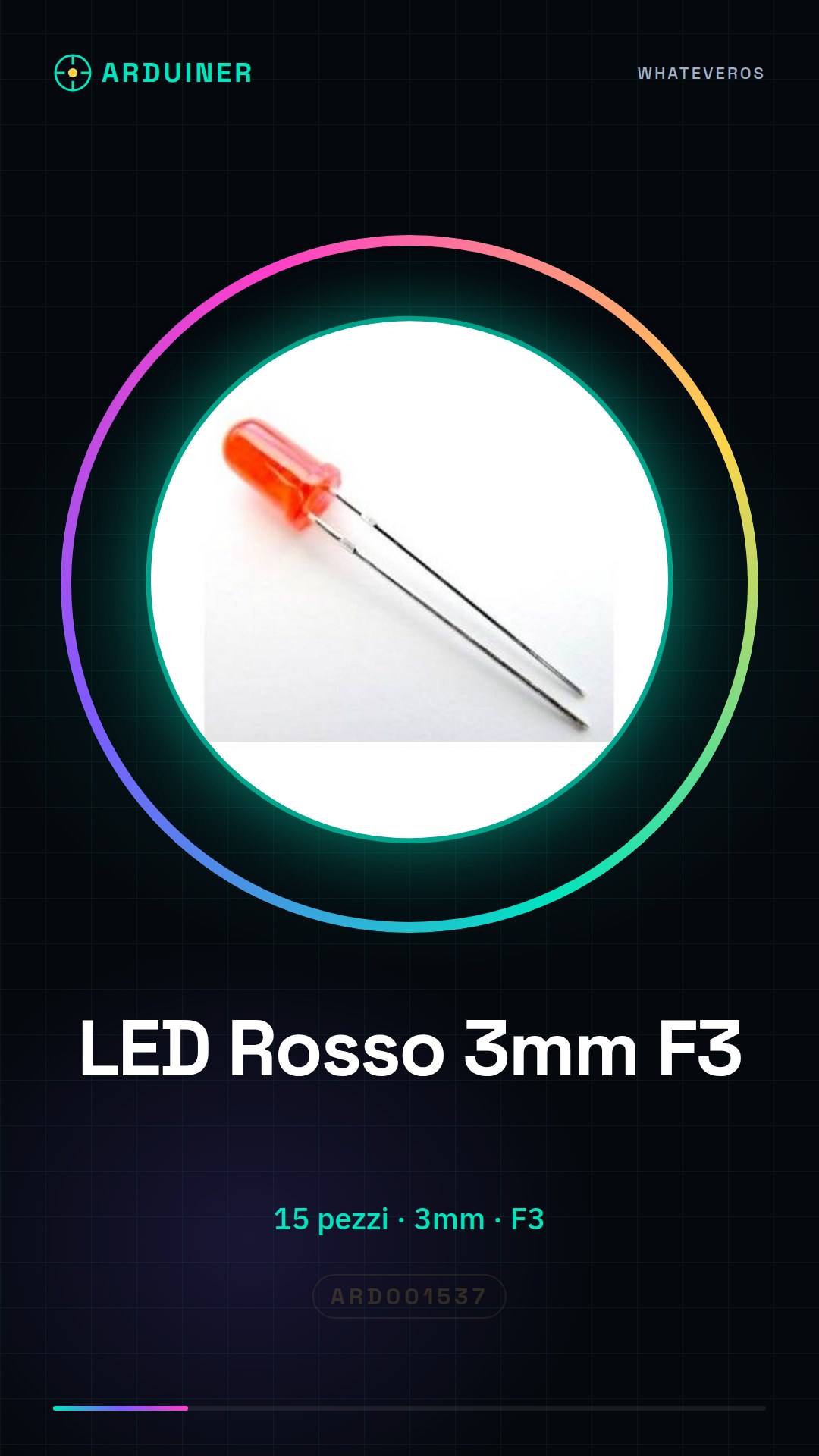 15 Diods LED Rouge 3mm F3