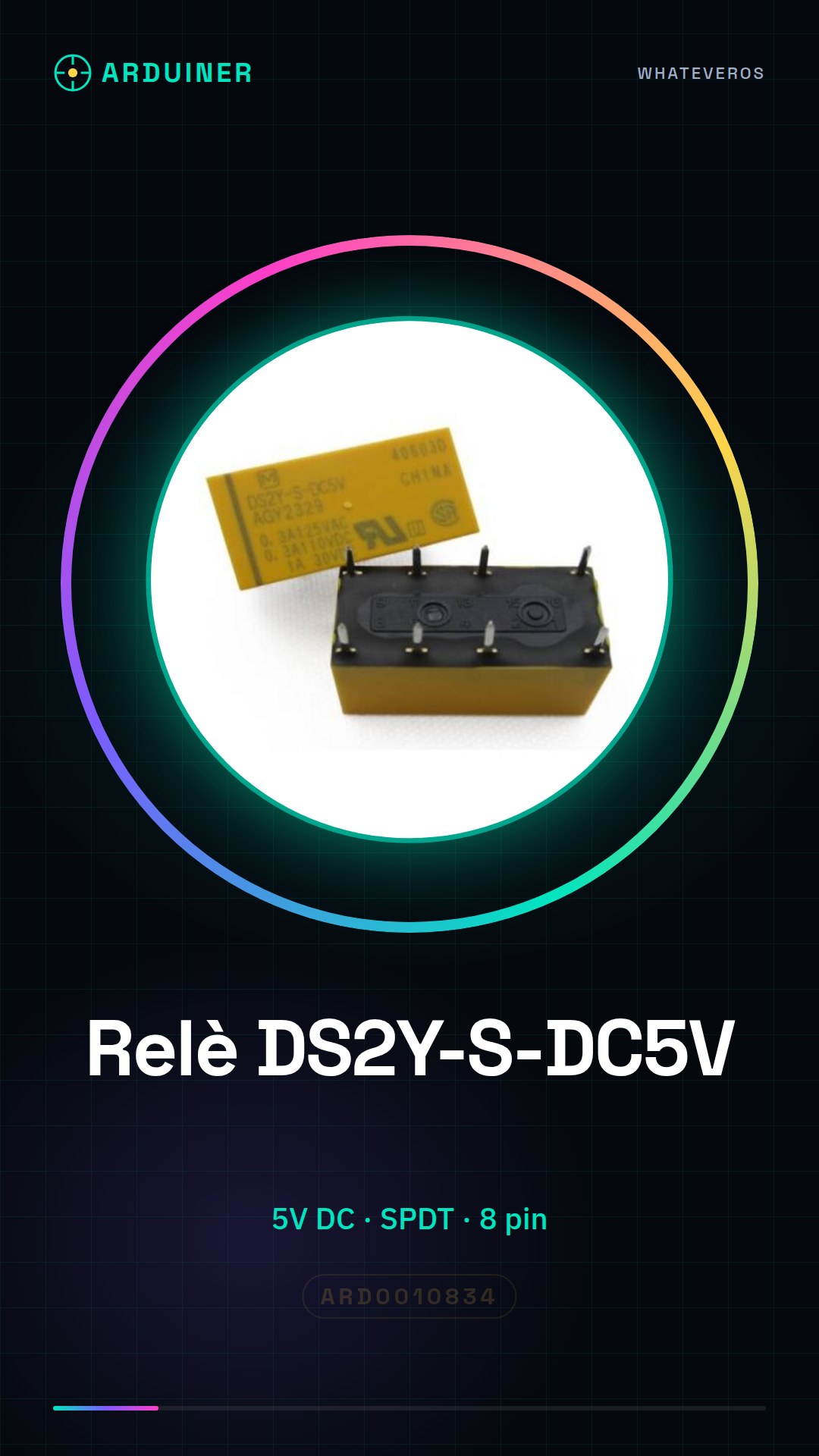 Relais 5V DC 8 broches DS2Y-S-DC5V