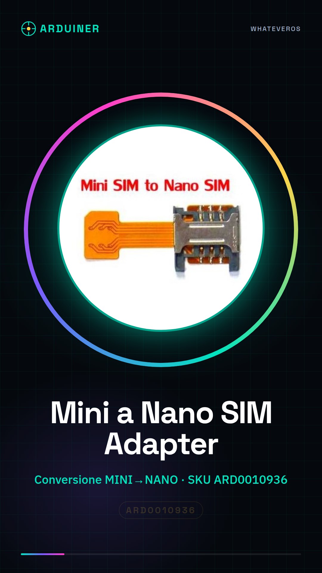 Adattatore da MINI SIM CARD a NANO SIM CARD