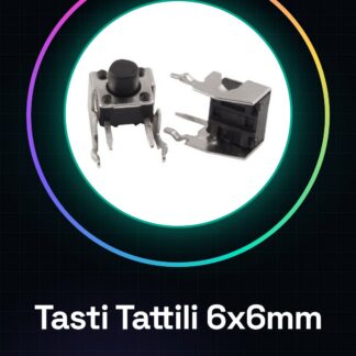 4 Pezzi Tasti Tattili 6*6*5 Pin orizzontali