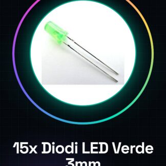 15 Diods LED Vert 3mm F3