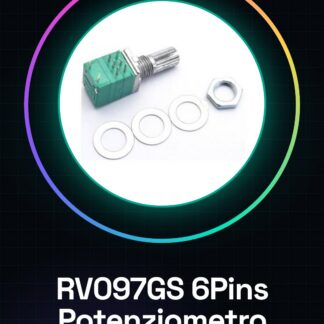 2 Pezzi RV097GS 6Pins Potenziometro doppio B10K con interruttore