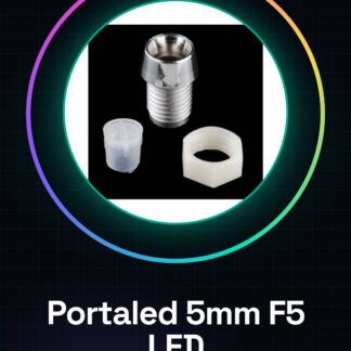 10 Pezzi Portaled 5mm plastica argentata F5 Diodi LED