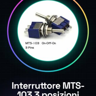 2 Pezzi MTS-103 / 3Pins 3Positions Interruttore a levetta / MTS103
