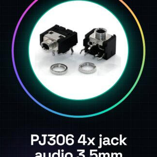 4 Pezzi PJ306 Connettore jack audio da 3,5 mm per montaggio PCB (no pannello)