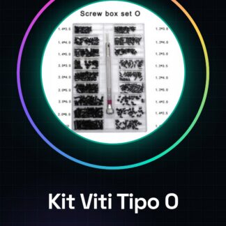 Tipo O, 500 pezzi 18 tipi Mini vite Kit fai da te Computer portatile Assemblaggio Vite di riparazione Set di viti Vite Phillips digitale elettronica