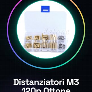 120Pcs M3 Maschio Femmina Esagonale Ottone Distanziatore Distanziatori Viti Scheda PCB Assortimento Dado