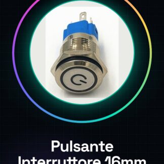 Segnale di alimentazione / 16mm 12-24V SelfLock / Pulsante interruttore a scatto Rosso / Verde / Blu / Giallo
