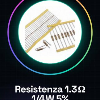 50 Pezzi Resistenza 1.3 ohm 1/4w 1/4 w 5%