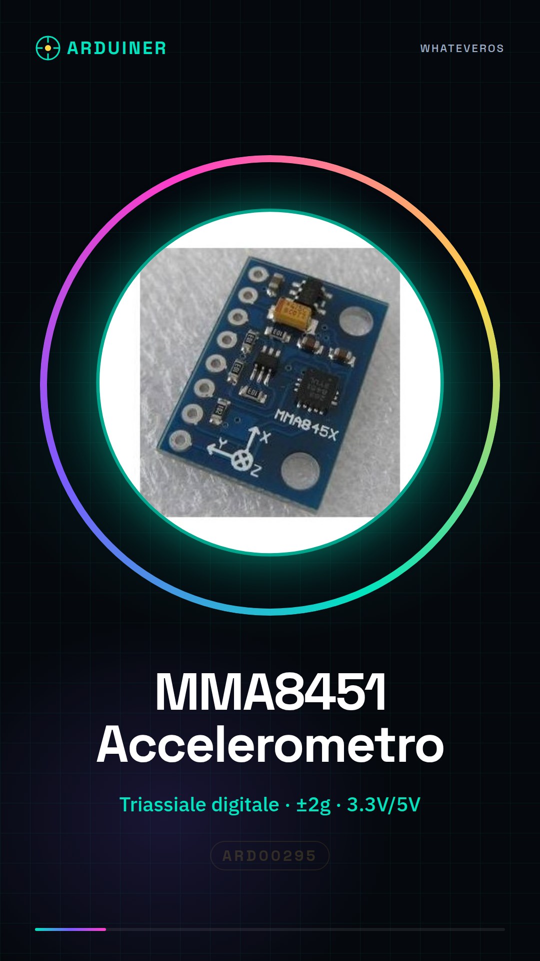 MMA8451 Module, Digital Triaxial Accelerometer Module, Precision Inclination Module for Arduino