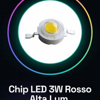 Chip Led 3W Rosso Alta Luminosità 15 - 30 Lumens