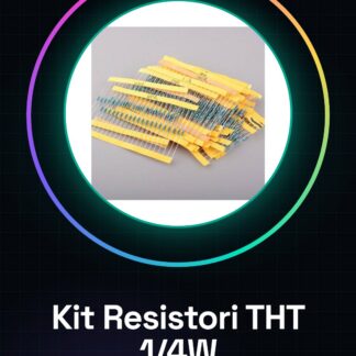 Kit Resistori THT 1/4W – 50 Valori x 50 Pezzi (3.9KO ~ 10MO) per Progetti DIY