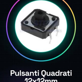 2 Pezzi 12*12*7.3 Square Pulsante