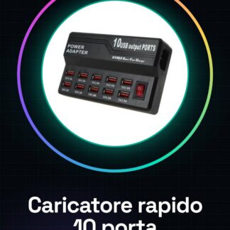Caricatore rapido intelligente con caricatore rapido USB a 10 porte 5V 12A