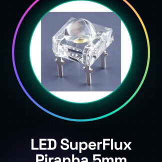 4 Pezzi Led Bianco SuperFlux Piranha 5mm Alta Luminosità
