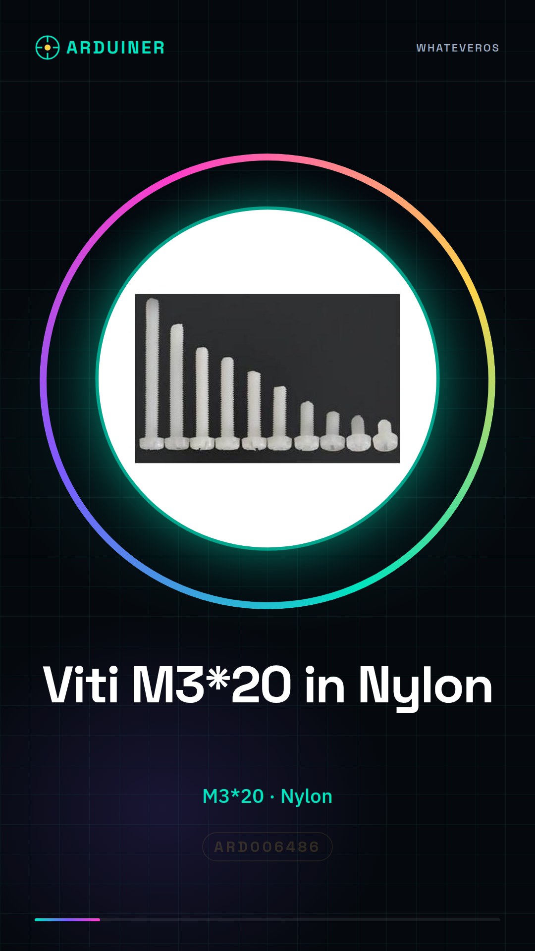 10 Stück M3*20 Nylon Schrauben