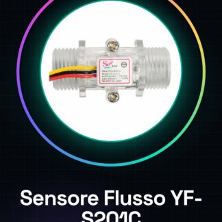 Sensore Flusso d'acqua Flussometro YF-S201C G1/2 DN15 3.5-24VDC 1-30L/Min