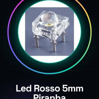 4 Pezzi Led Rosso SuperFlux Piranha 5mm Alta Luminosità