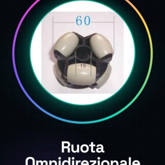Roue omnidirectionnelle de 60mm pour Smart Car, Robot, rover