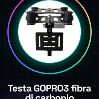 Testa GOPRO3 in fibra di carbonio