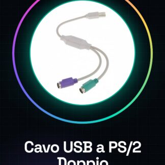 Câble Convertisseur Adaptateur USB mâle vers Double PS/2 femelle pour clavier et souris PS/2