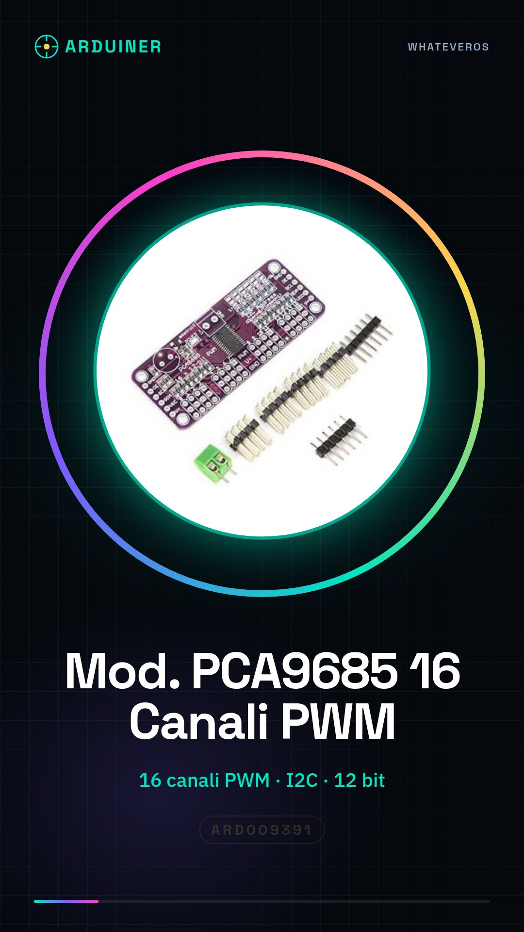 PCA9685 16-Kanal PWM Servo Steuerungsmodul 12 Bit FM I2C