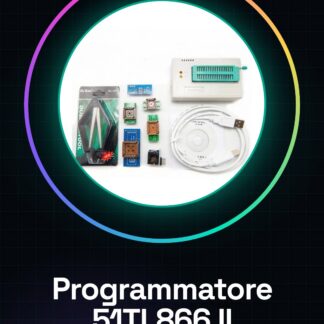 51TL866 II Programmatore Universale USB EEPROM FLASH con 7 Adattatori e Estrattore IC per 13000 ICs