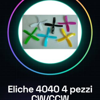 4040*4 Eliche 2 Pezzi CW + 2 Pezzi CCW Black and White