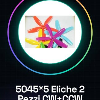 5045*5 Eliche 2 Pezzi CW + 2 Pezzi CCW Green and Orange