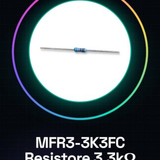 50 Pezzi MFR3-3K3FC Resistore Foro Passante, Serie MFR, 3.3 kohm, 400 mW, ± 1%, 200 V, Conduttori Assiali 3.3K ohm 0.5W