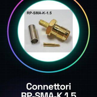 2 Pezzi RP-SMA-K 1.5 Male inside