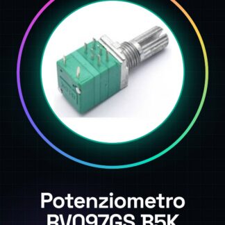 2 Pezzi RV097GS 6Pins Potenziometro doppio B5K con interruttore