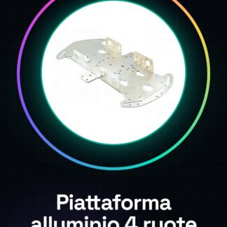 Plateforme en aluminium pour robot DIY à 4 roues avec support