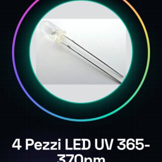 4 Pezzi 365-370nm LED ultravioletti
