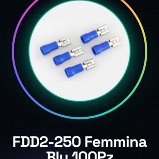 100 Pezzi Blue femmina a crimpare FDD2-250