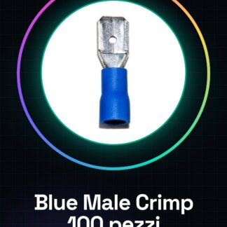 100 Pezzi Blue male crimp MDD2-187