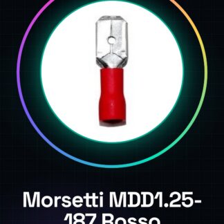 100 Pezzi Rosso maschio a crimpare MDD1.25-187