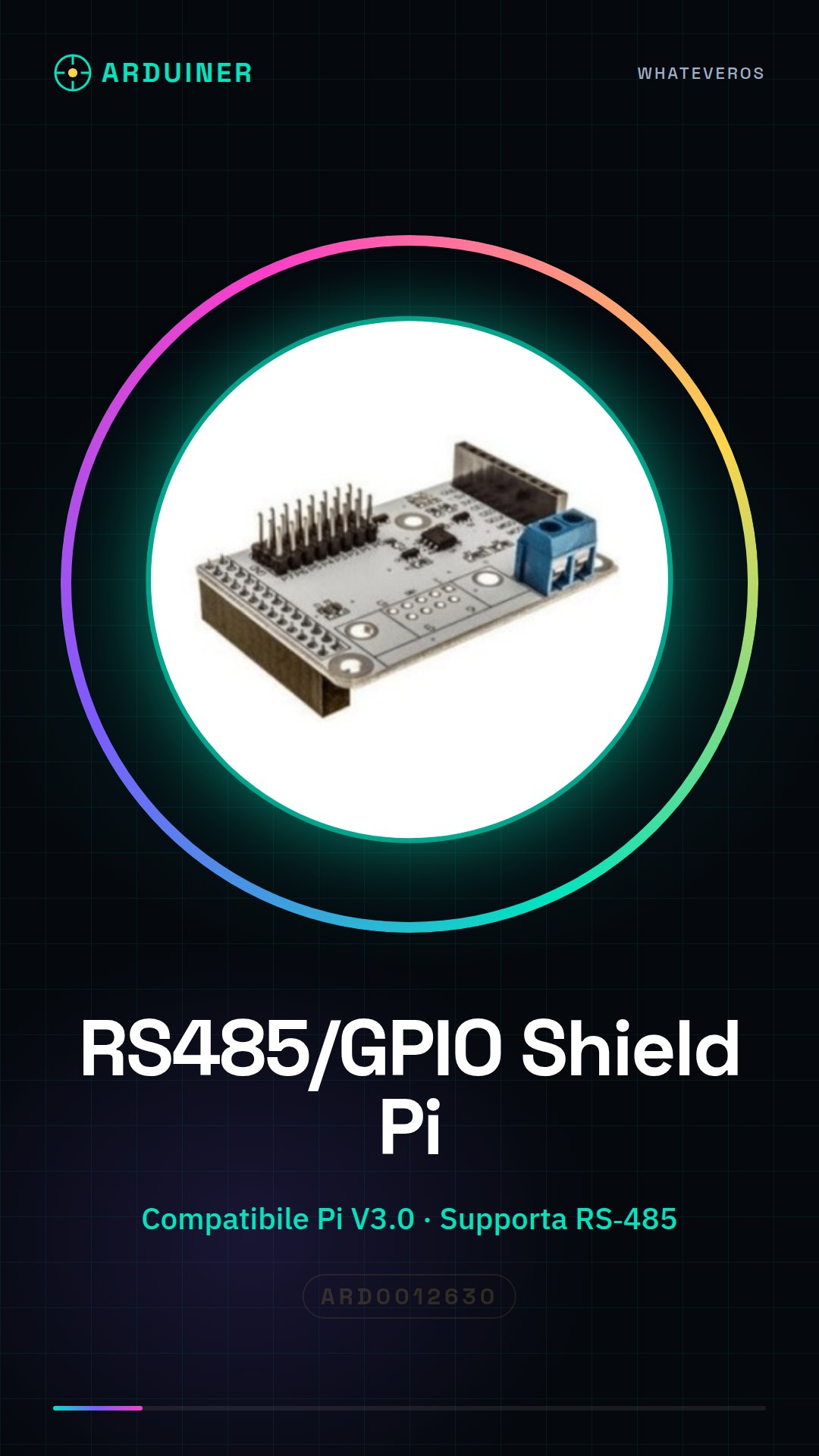 RS485/GPIO Shield Raspberry Pi V3.0 Expansión