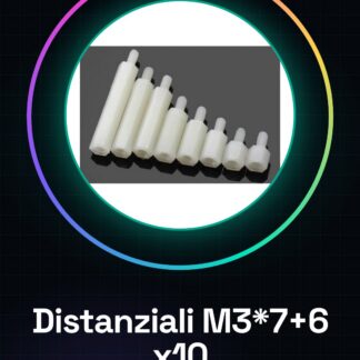 10 Pezzi Distanziali M3*7+6