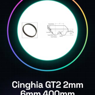 Cinghia Chiusa GT2 Passo 2mm Larghezza 6mm Lunghezza 400mm